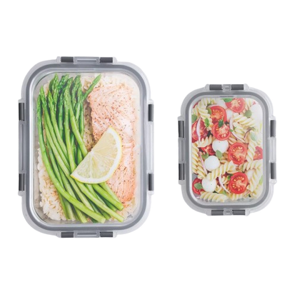 Glass Meal Prep Storage Set (10 Pack)